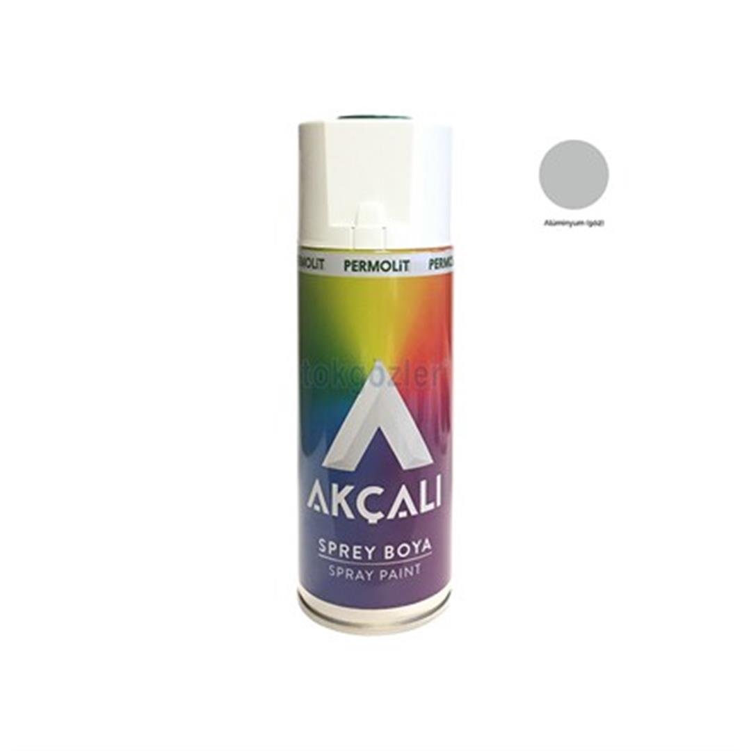 Akçalı Sprey Boya Alüminyum RAL 902 Akrilik Metalik Renkli 400 ml.