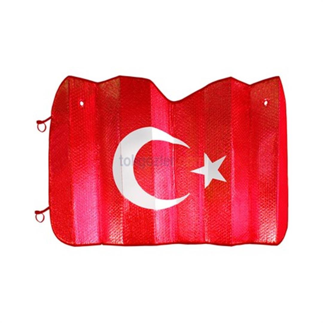 Autokit FA1-642 Ön Cam Güneşliği (Balonlu) Ay-Yıldız Türkiye