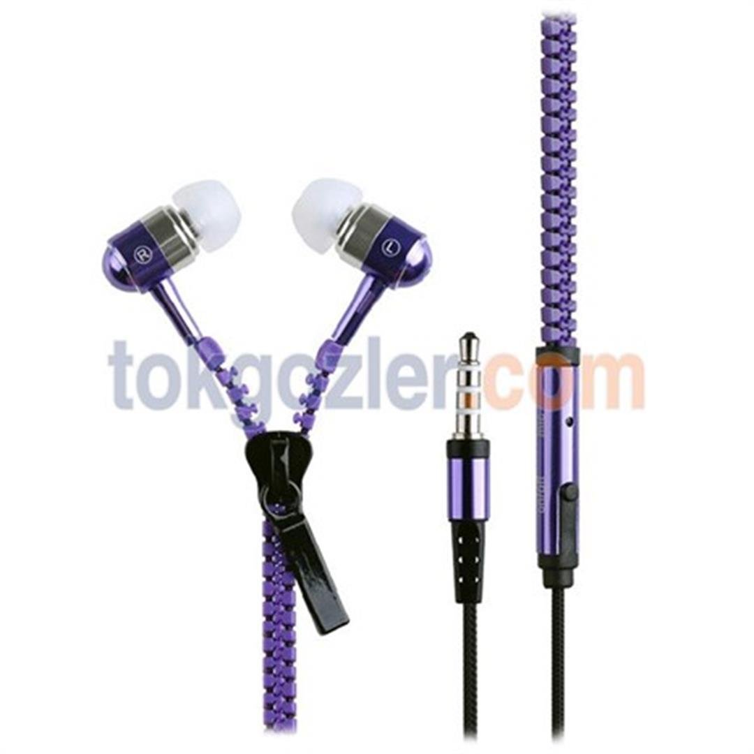 Bewell BK-2370 Mikrofonlu Fermuarlı Kulak İçi Kulaklık