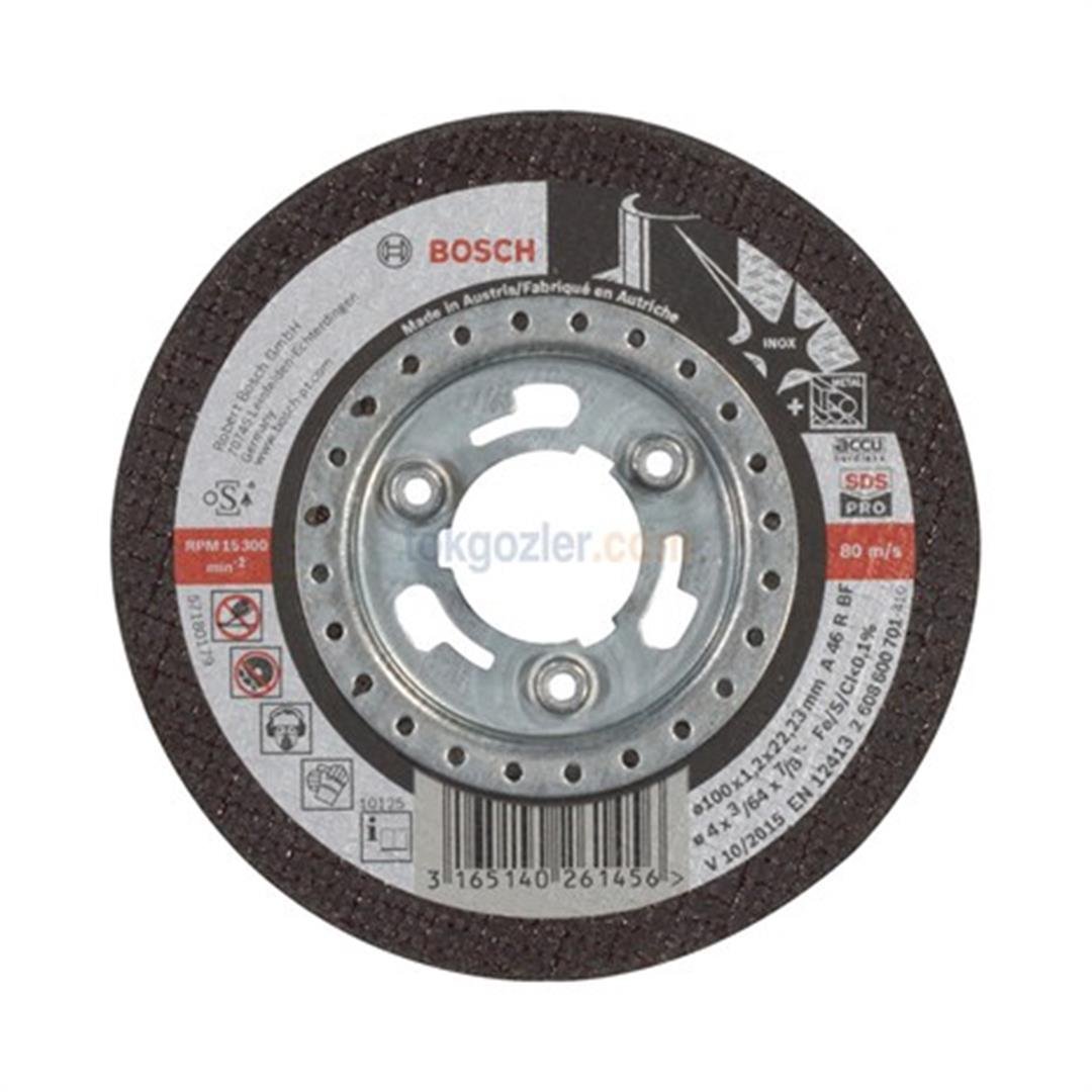 Bosch 100x1.2 mm GWS 14.4 Inox Düz Disk