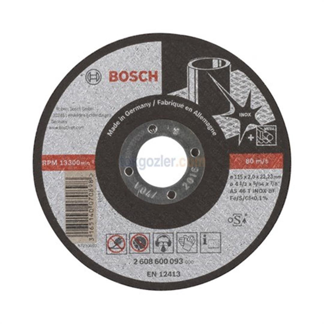 Bosch 115x2.0 mm Expert for Inox Düz Kesme Diski