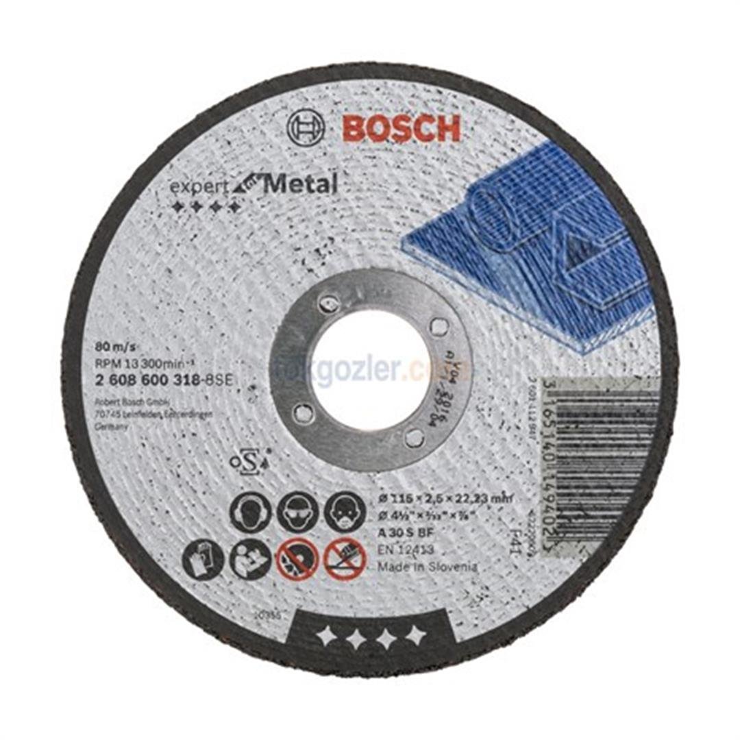 Bosch 115x2.5 mm Expert for Metal Düz Kesme Diski