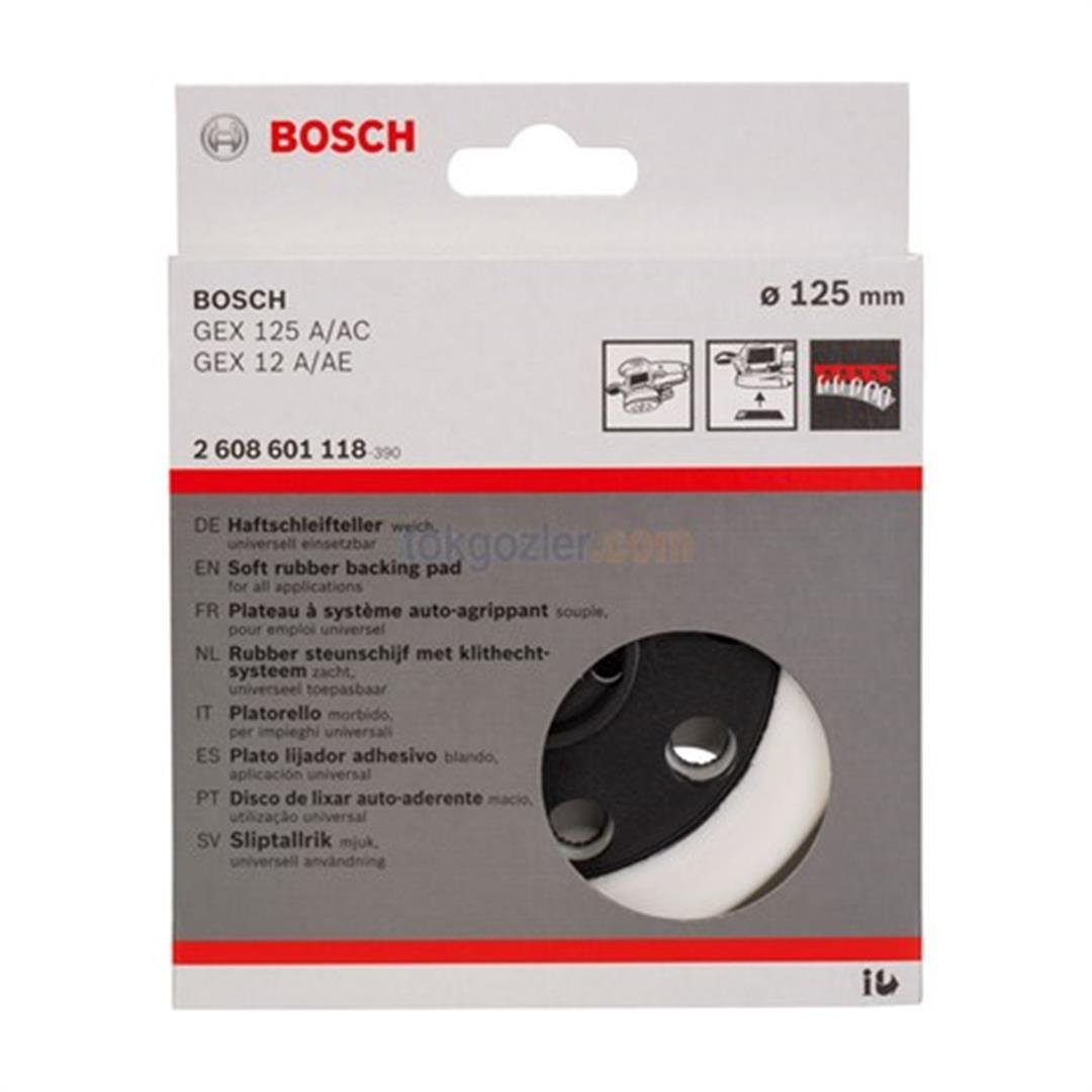 Bosch 125 mm Zımpara Tabanı Yumuşak (GEX)