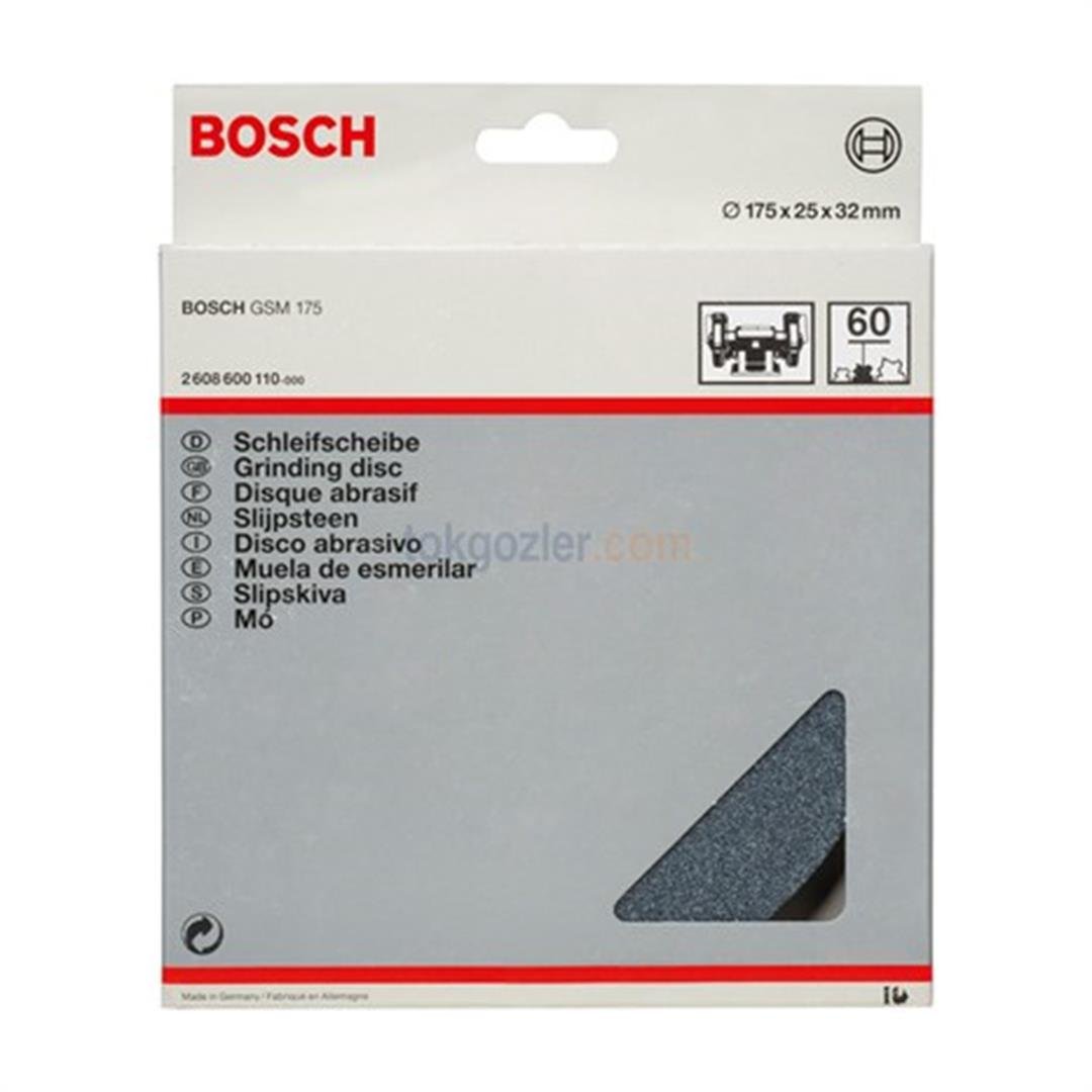Bosch 175x25x32 mm 60 K GSM 175 Taşlama Motoru İçin Zımpara Diski