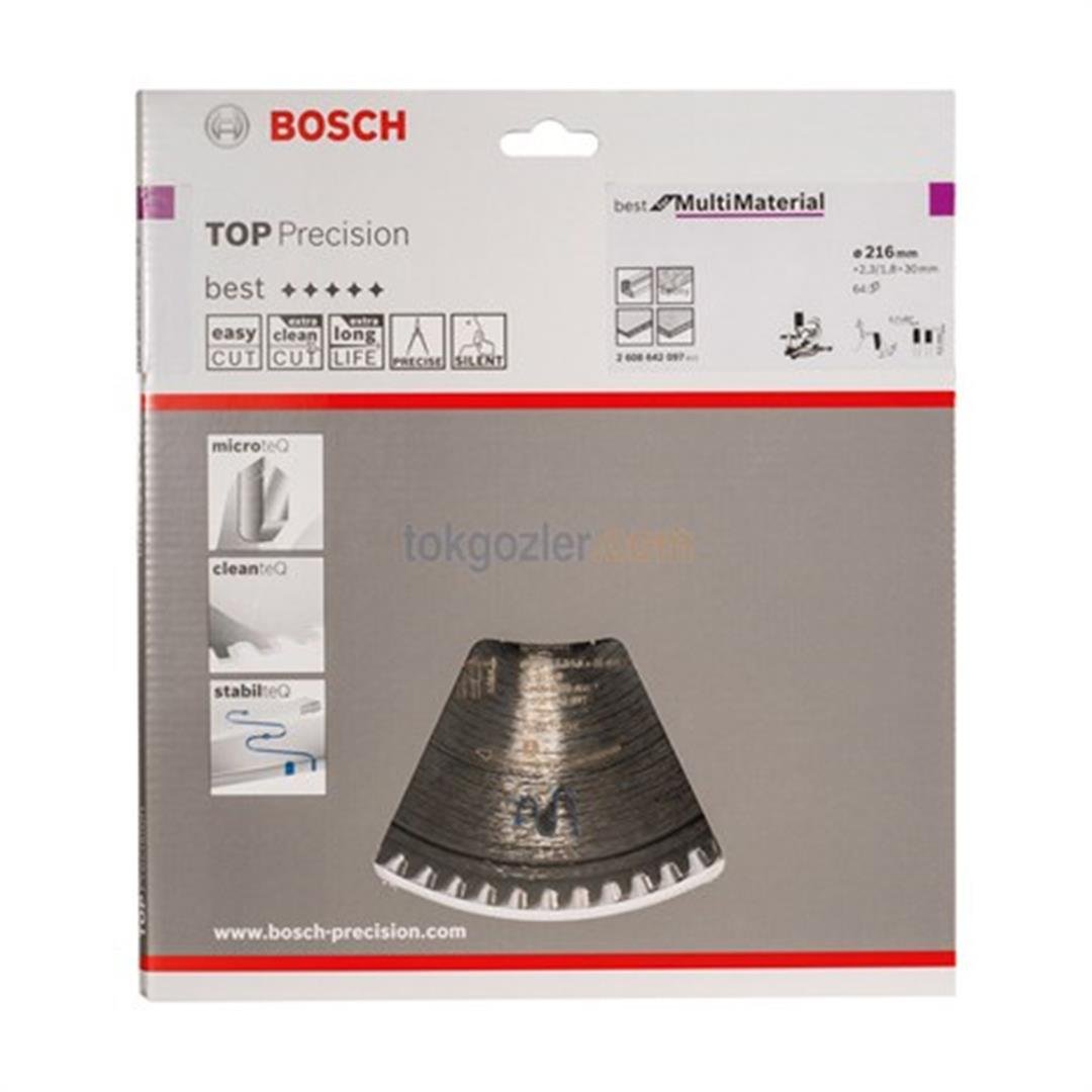 Bosch Best for MultiMaterial 216x30 mm 64 Diş Daire Testere Bıçağı