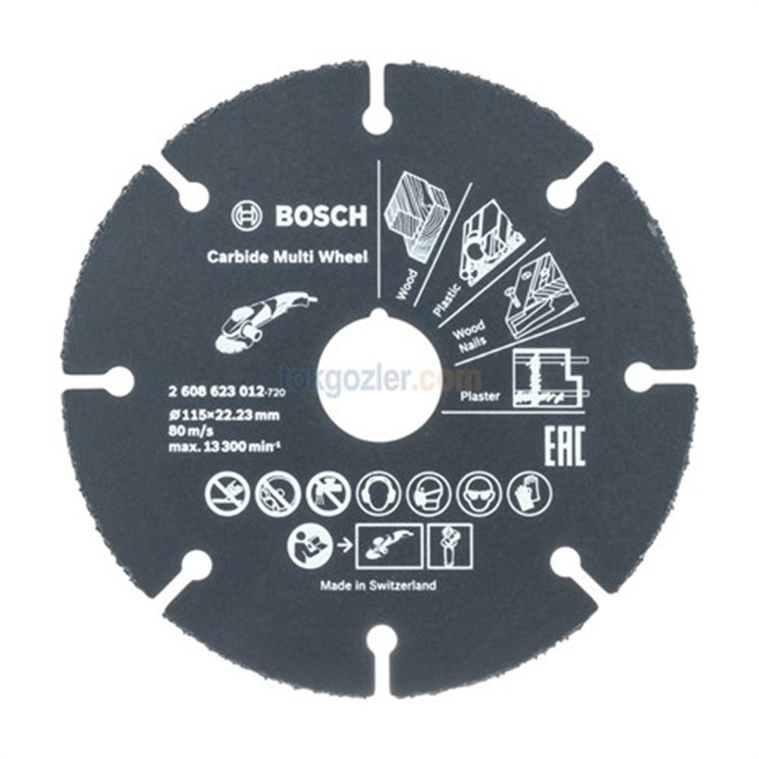 Bosch Carbide Multi Wheel 115 mm Karbit Kesme Diski