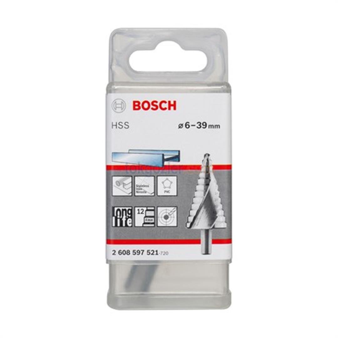 Bosch HSS 12 Kademeli Metal Matkap Ucu 6-39 mm