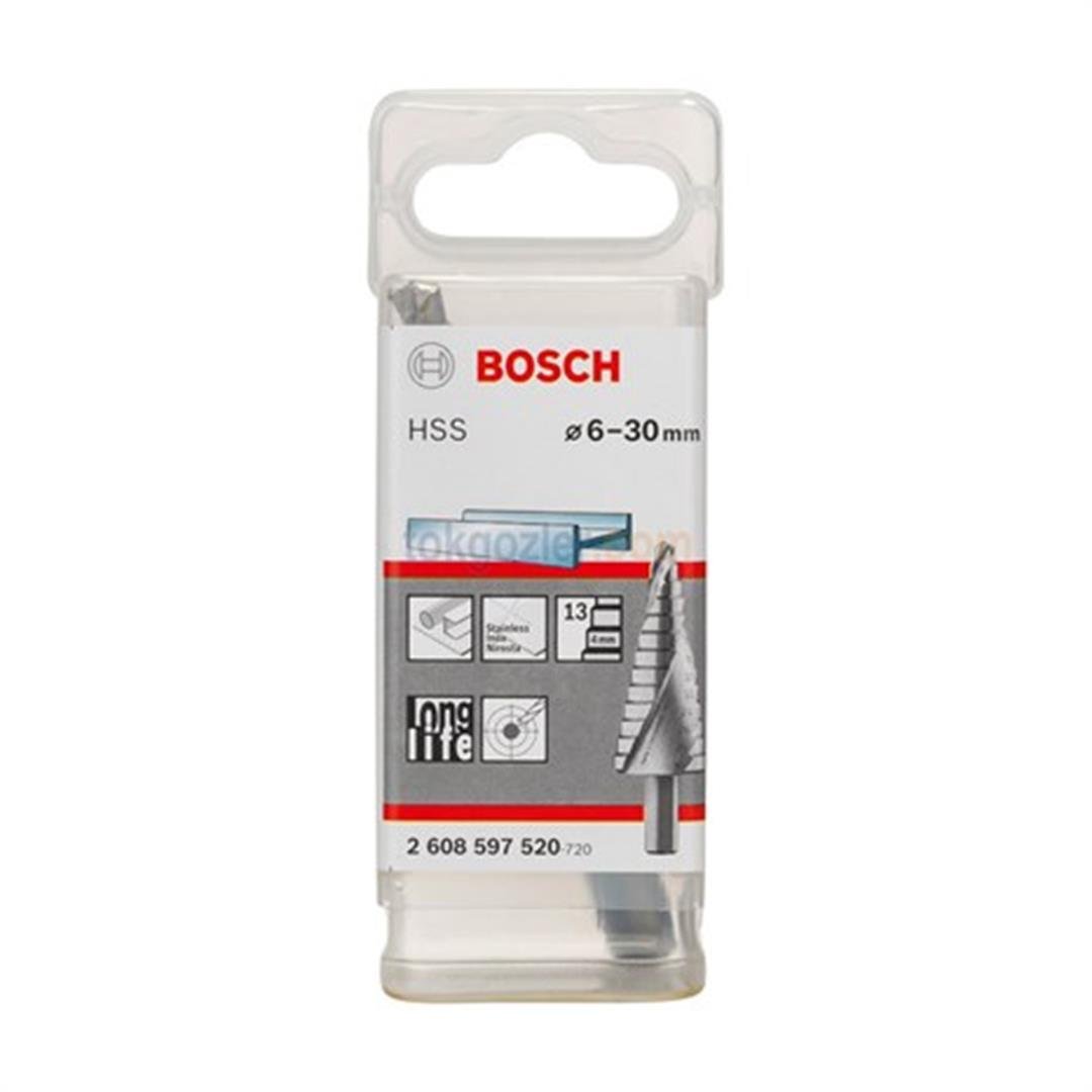 Bosch HSS 13 Kademeli Metal Matkap Ucu 6-30 mm