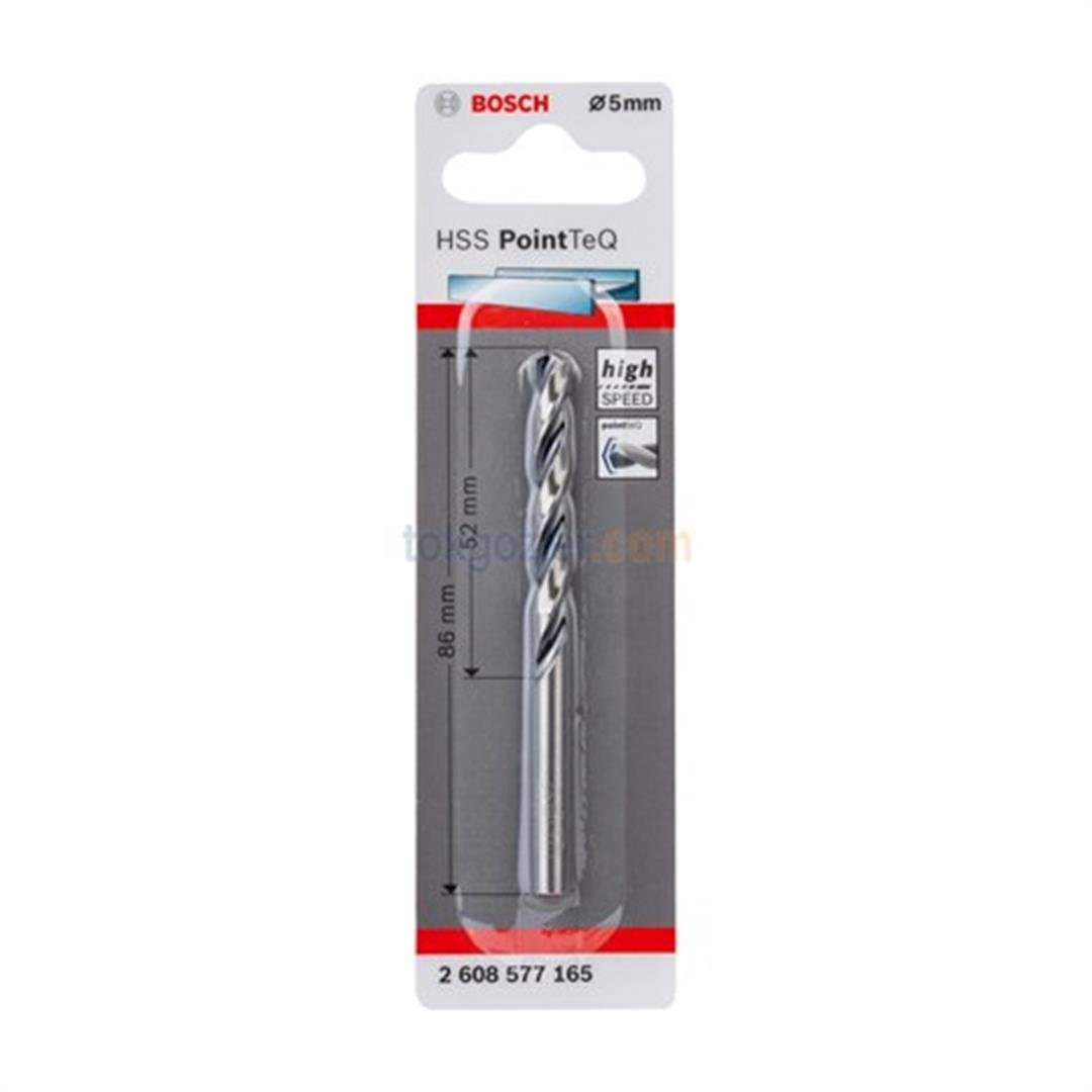 Bosch HSS PointTeQ Spiral Metal Matkap Ucu 5 mm