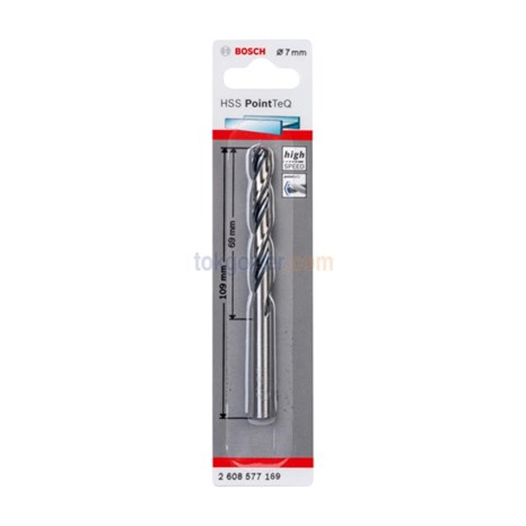 Bosch HSS PointTeQ Spiral Metal Matkap Ucu 7 mm