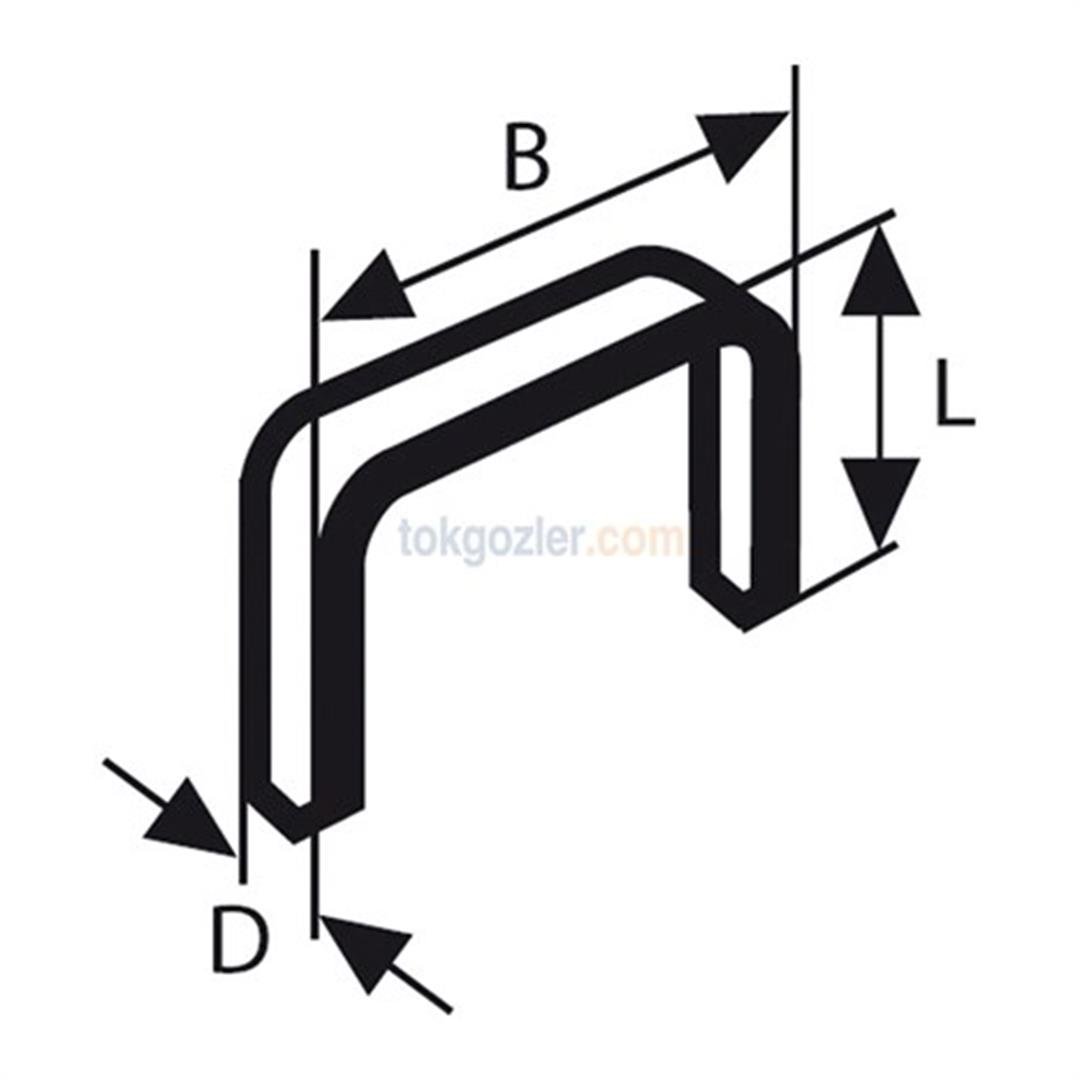 Bosch İnce Zımba Teli Tip 53 11.4x0.74x12 mm