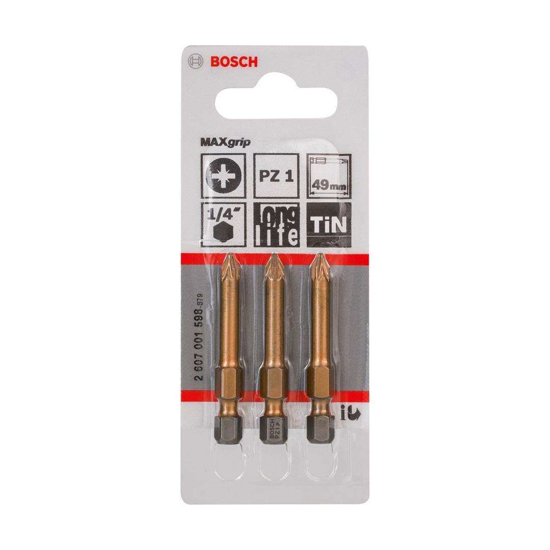 Bosch MaxGrip Vidalama Ucu PZ 1x49 mm 3'lü Paket