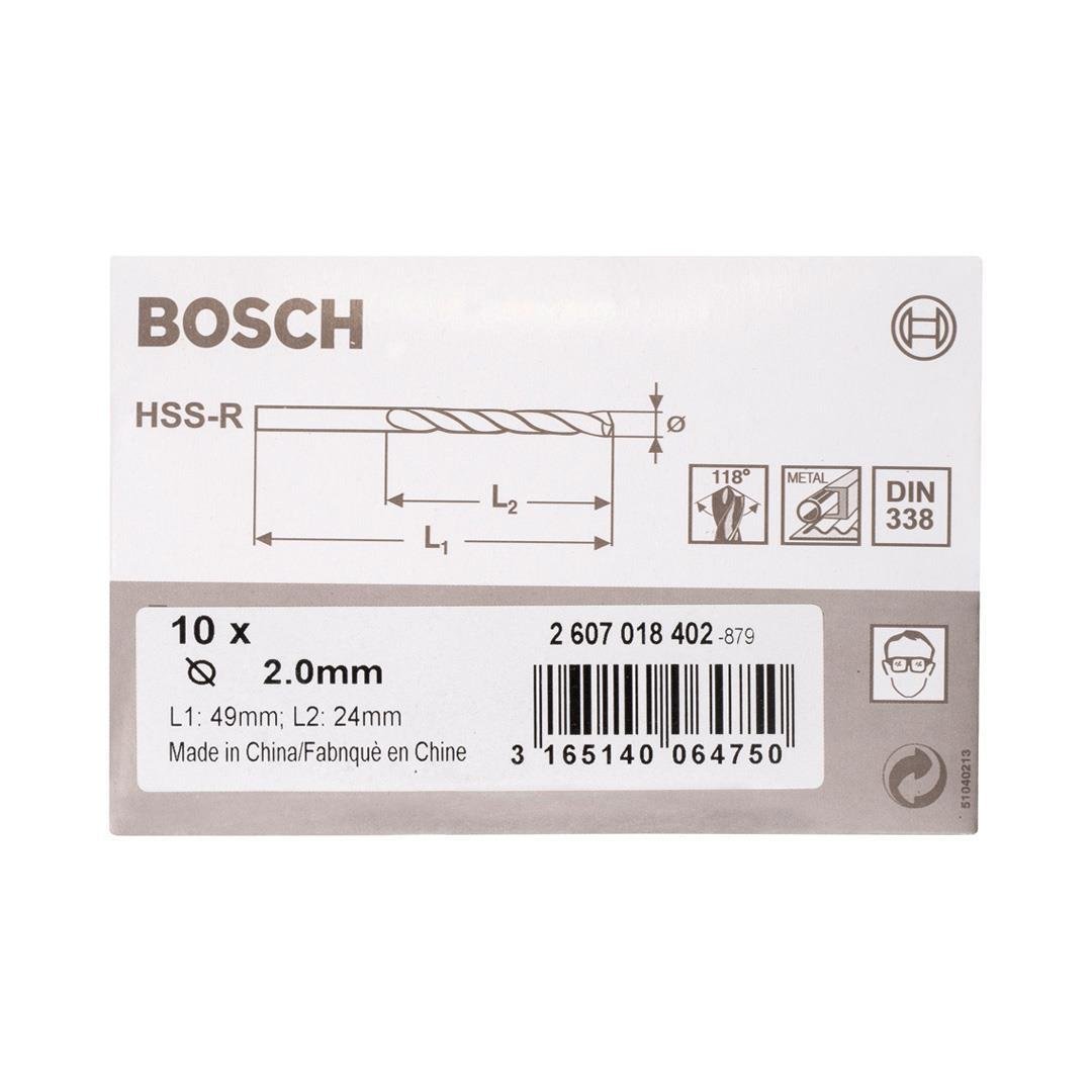 Bosch Metal Matkap Ucu HSS-R 2x49 mm 10'lu Paket