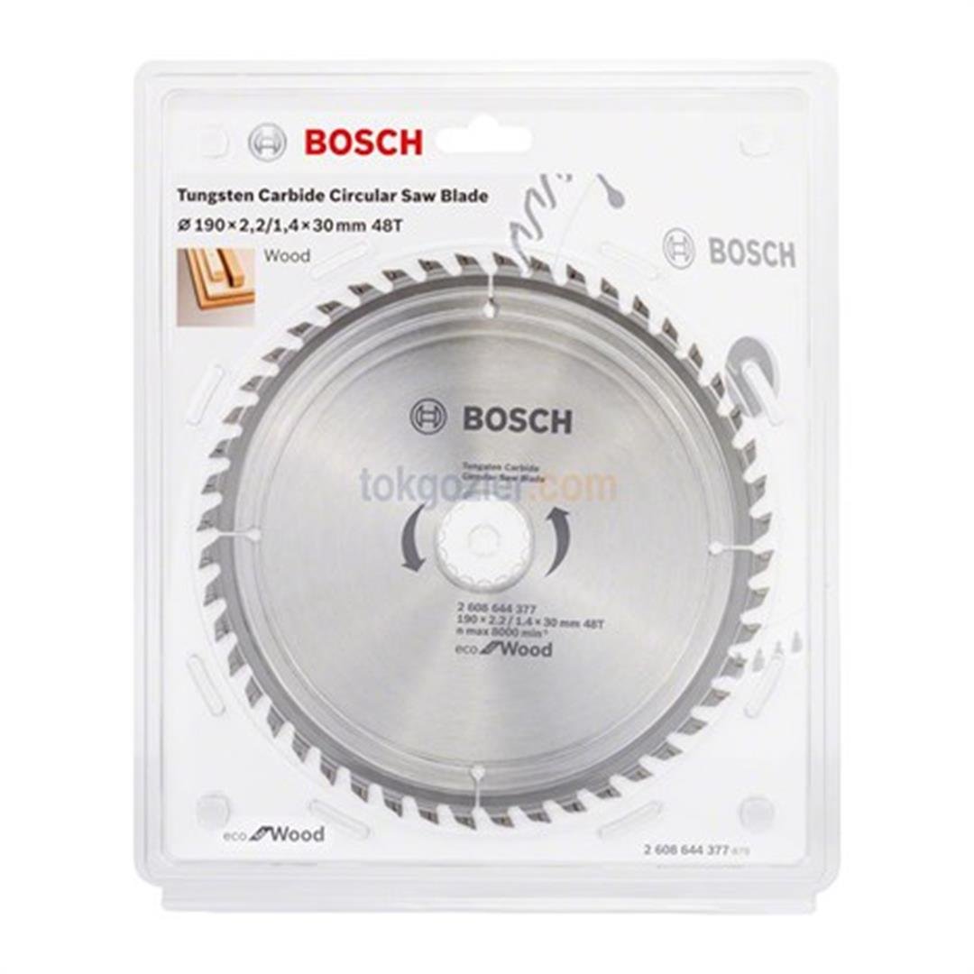 Bosch Optiline Eco for Wood 190x30 mm 48 Diş Daire Testere Bıçağı
