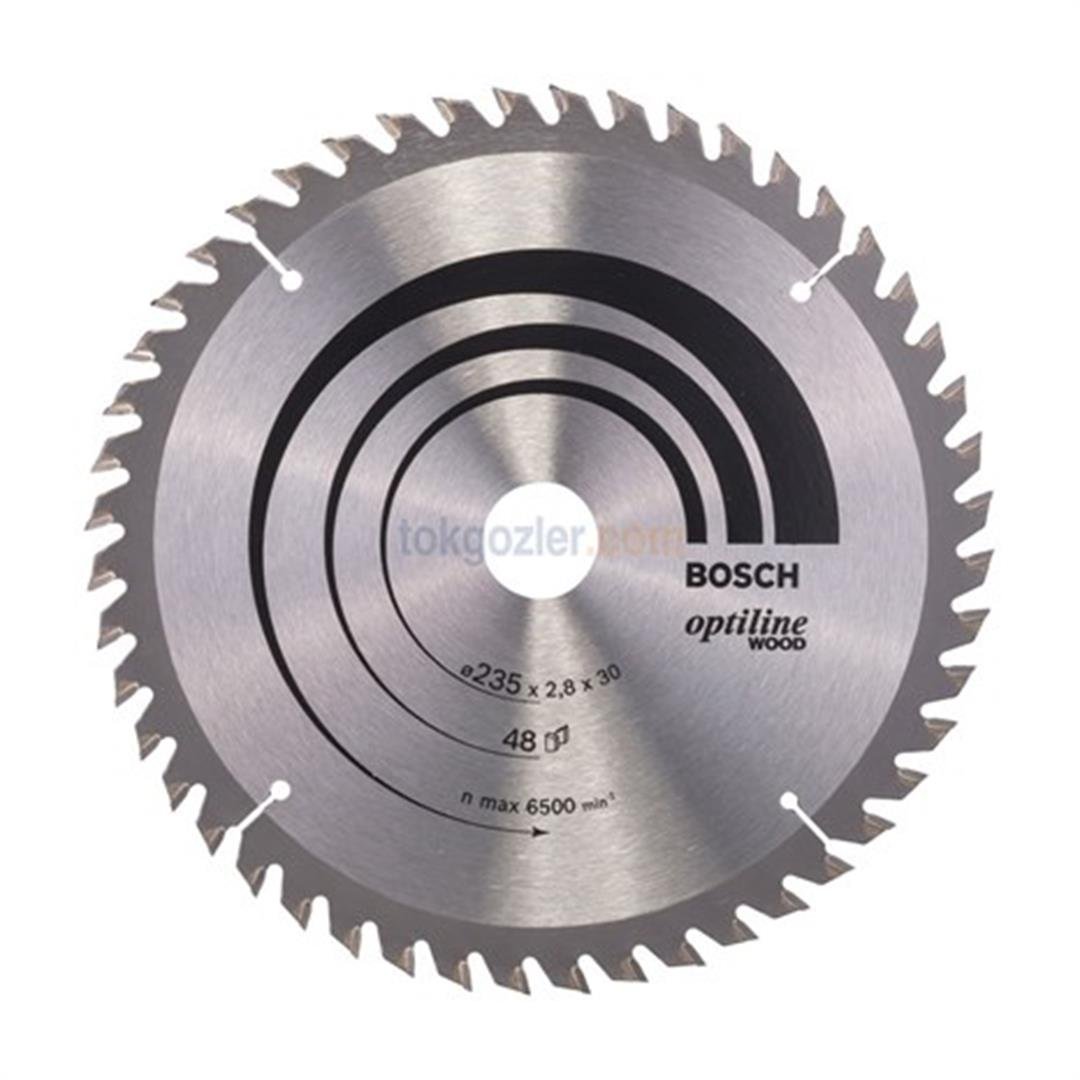 Bosch Optiline Wood 235x30/25 48 Diş Ahşap İçin Daire Testere Bıçağı