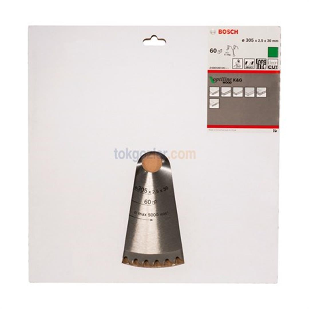 Bosch Optiline Wood 305x30 mm 60 Diş Ahşap İçin Daire Testere Bıçağı