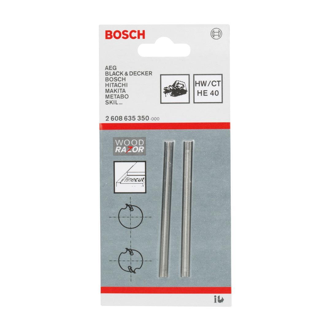 Bosch Planya Bıçağı Düz Sert Metal 40 2'li