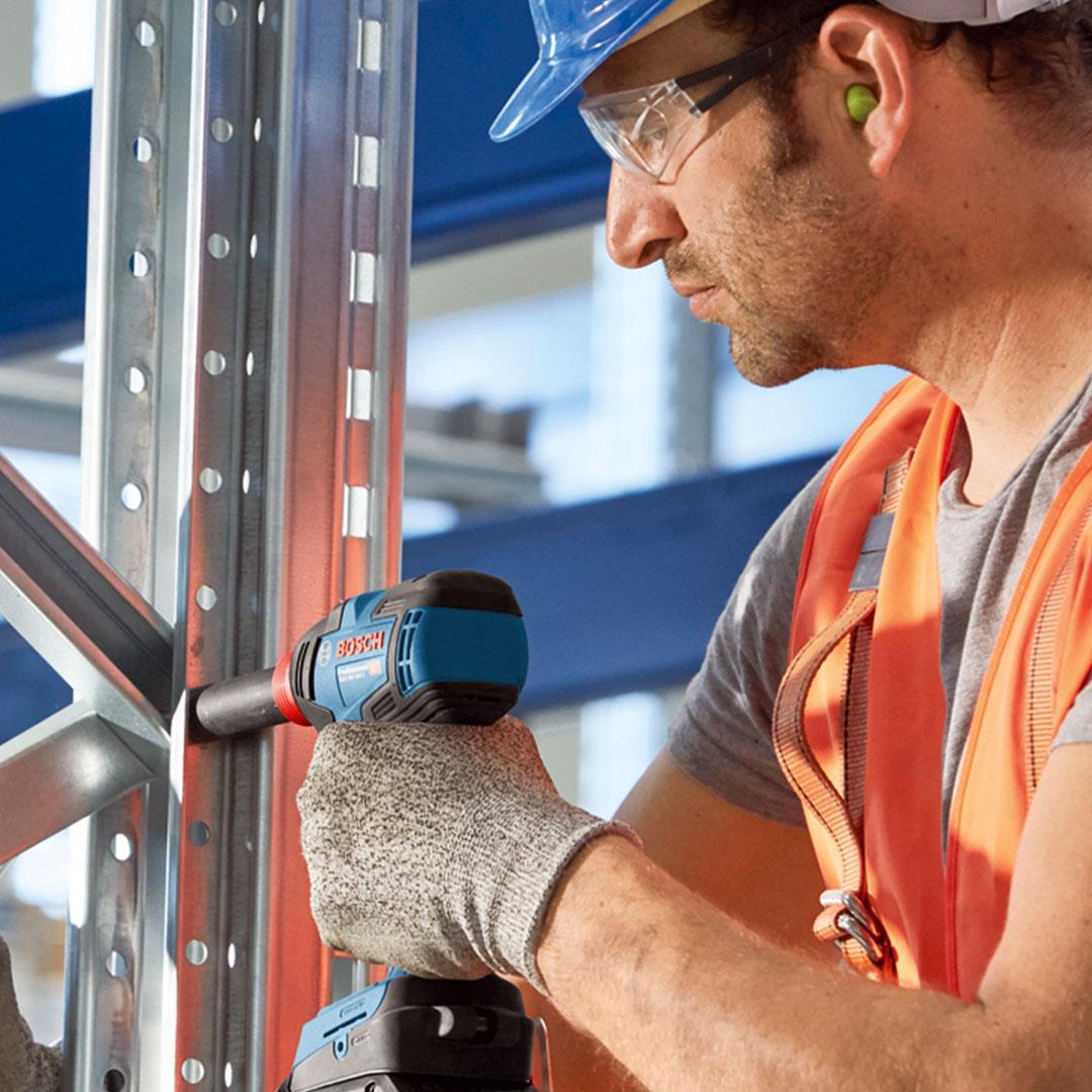 Bosch Profesyonel GDX 18V-200 C 2x5.0Ah Çift Akülü Darbeli Vidalama ve Somun Sıkma Sökme Makinesi Kömürsüz Motorlu