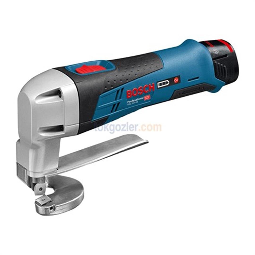 Bosch Profesyonel GSC 12V-13 2 Ah Çift Akülü Sac Kesme Makinesi - L-boxx Çantalı