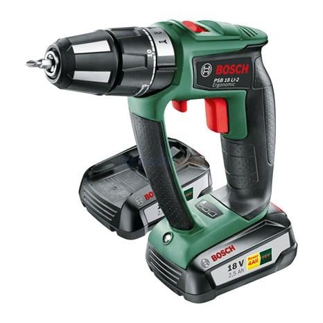 Bosch PSB 18 LI -2 Lityum İyon Akülü Darbeli Delme/Vidalama Makinesi