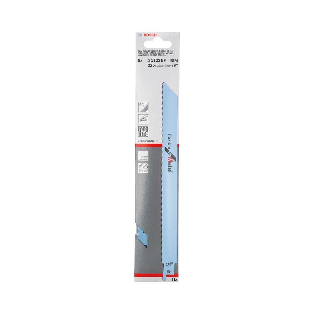 Bosch S 1122 EF Flexible for Metal 5'li Metal Tilki Kuyruğu Testere Bıçağı