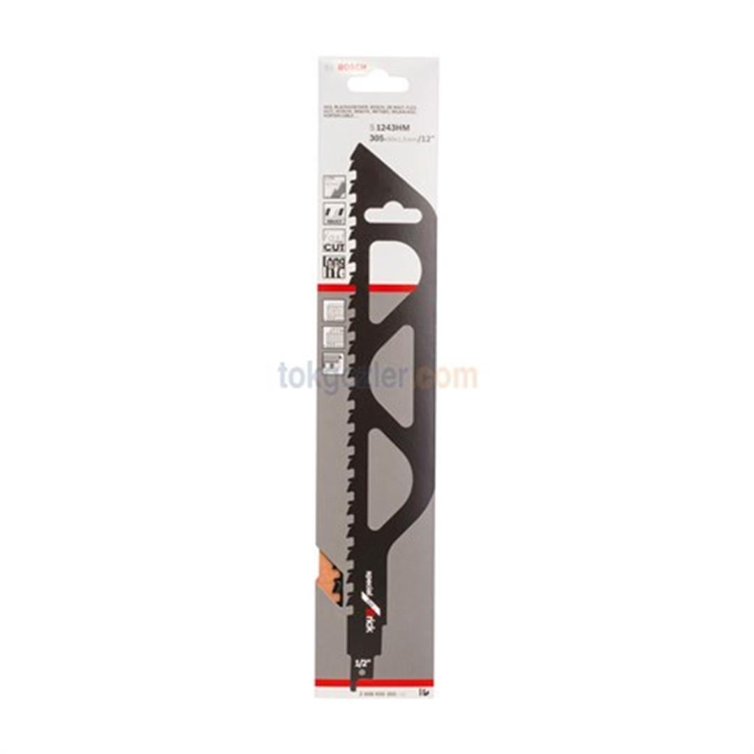 Bosch S 1243 HM Endurance for Brick 1'li Tilki Kuyruğu Testere Bıçağı