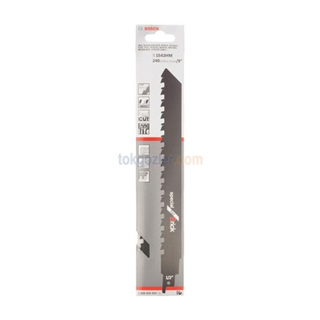 Bosch S 1543 HM Endurance for Brick 1'li Tilki Kuyruğu Testere Bıçağı