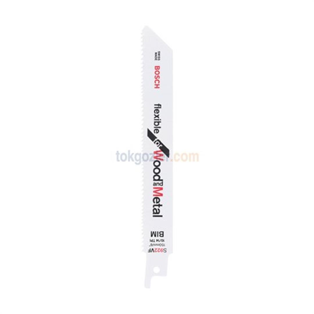 Bosch S 922 VF Flexible for Wood and Metal 2'li Ahşap ve Metal Tilki Kuyruğu Testere Bıçağı