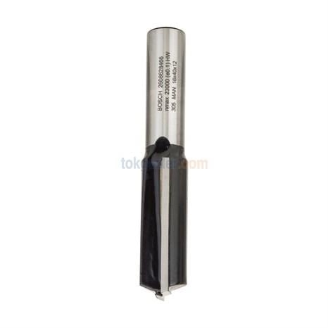 Bosch Standard Wood Ahşap İçin Çift Oluk Düz Freze Ucu 12x16x81mm