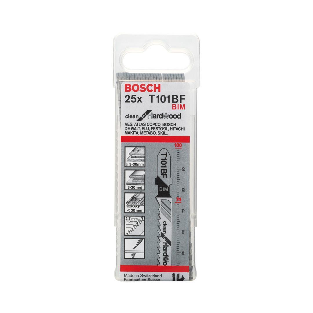 Bosch T 101 BF Clean for Hard Wood 25'li Ahşap İçin Dekupaj Testeresi Bıçağı