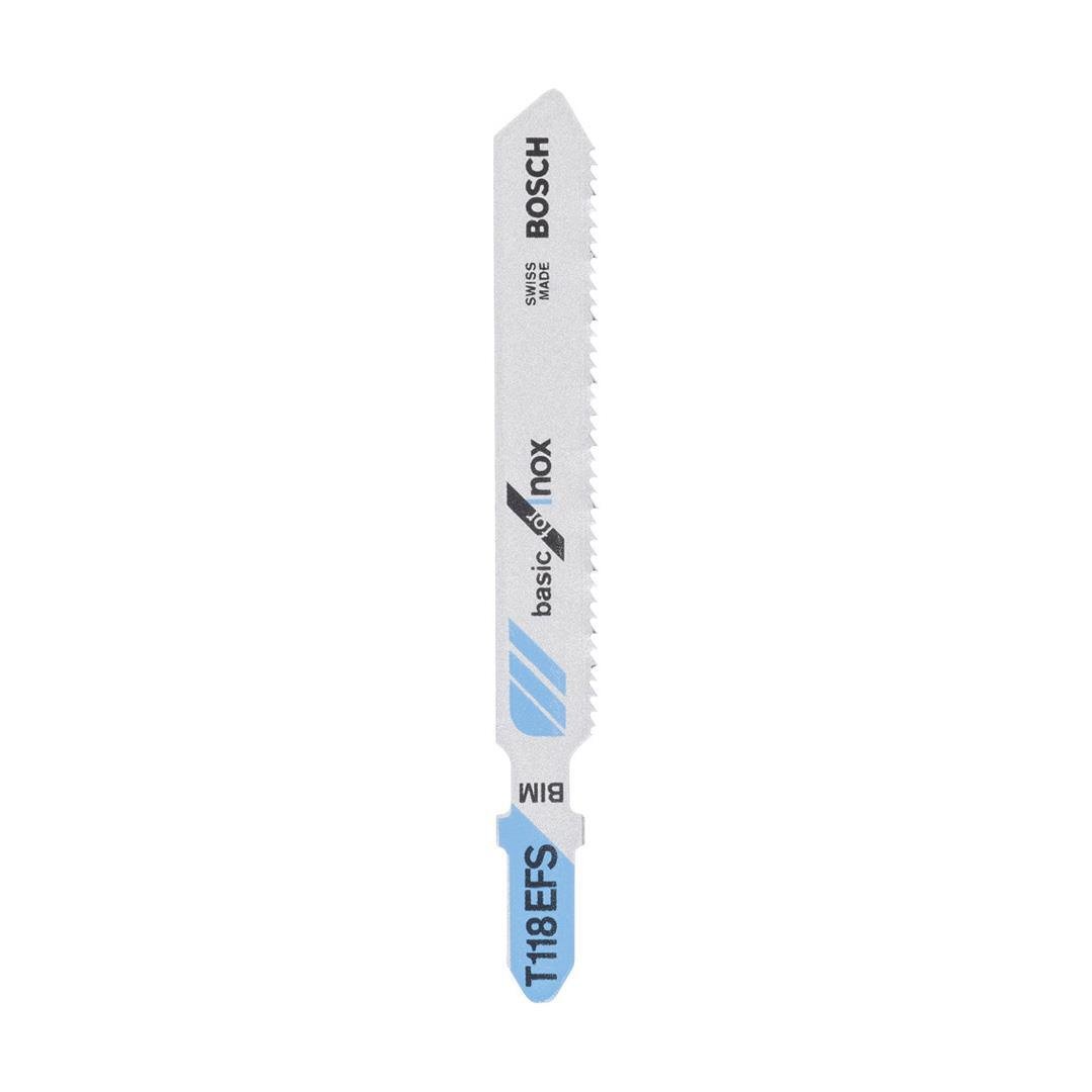 Bosch T 118 EFS Basic for Inox 5'li Paslanmaz İçin Dekupaj Testeresi Bıçağı