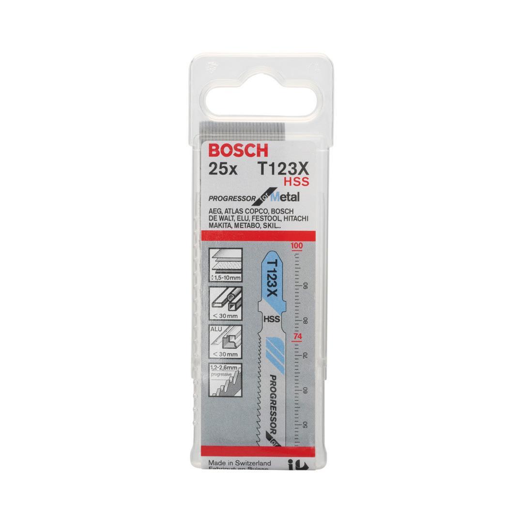 Bosch T 123 X Progressor for Metal 25'li Metal İçin Dekupaj Testeresi Bıçağı