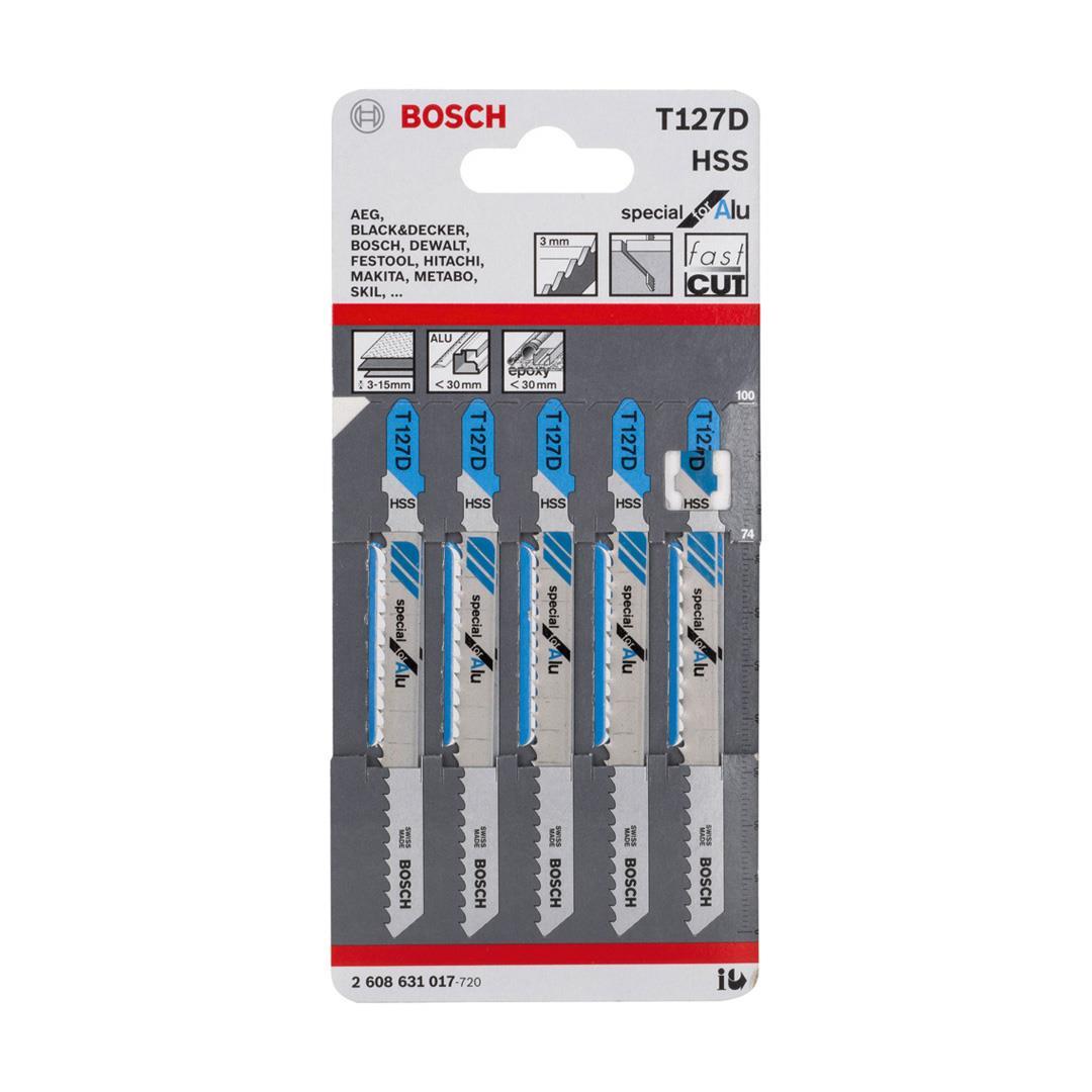 Bosch T 127 D Special for Alu 5'li Metal Alüminyum Dekupaj Testeresi Bıçağı