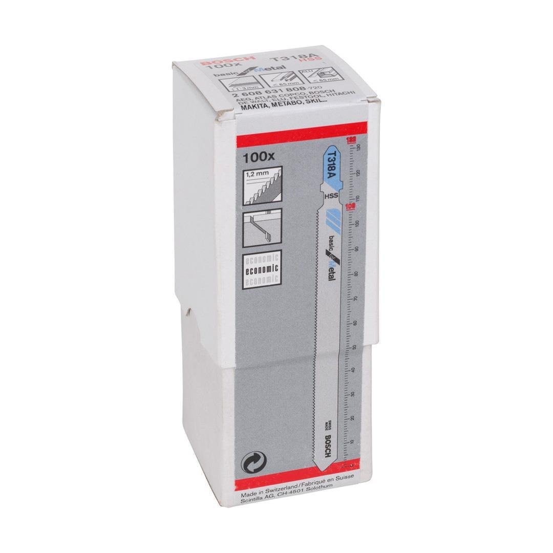 Bosch T 318 A Basic for Metal 100'lü Metal İçin Dekupaj Testeresi Bıçağı