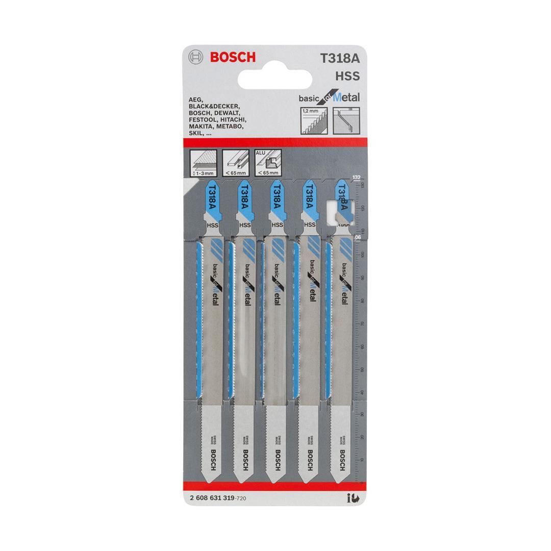 Bosch T 318 A Basic for Metal 5'li Metal İçin Dekupaj Testeresi Bıçağı
