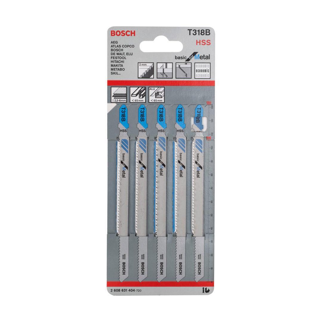 Bosch T 318 B Basic for Metal 5'li Metal İçin Dekupaj Testeresi Bıçağı
