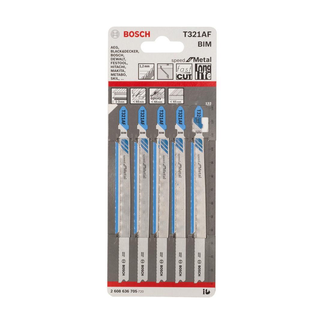 Bosch T 321 AF Speed for Metal 5'li Metal İçin Dekupaj Testeresi Bıçağı