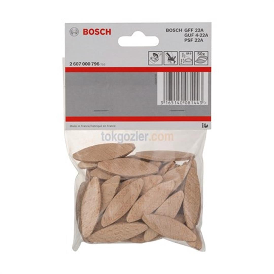 Bosch Yassı Dübel GR 0 45x15x4 mm 50'li