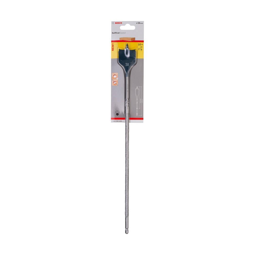 Bosch Yassı Freze Matkap Ucu Self Cut Speed Altıgen 38x400 mm