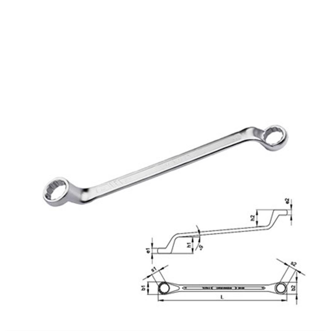 Ceta Form B14-0607 Yıldız İki Ağız Anahtar 6x7 mm