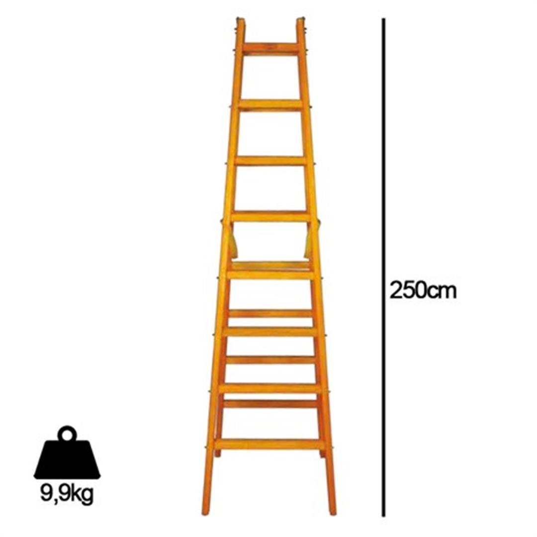 Despa Ahşap Merdiven 8 Basamaklı 250 cm