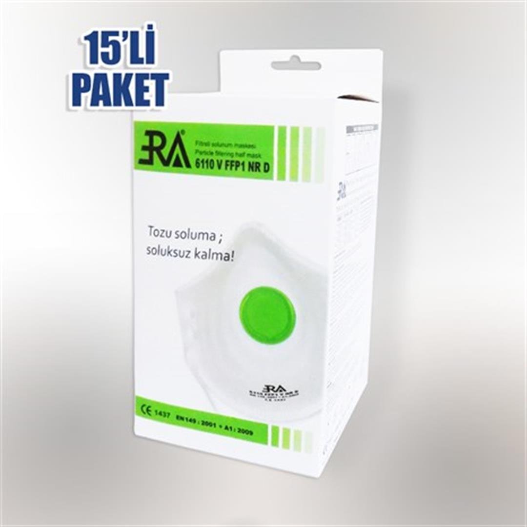 Era 6110 V FFP1 Ventilli Toz Maskesi - 15 Adet