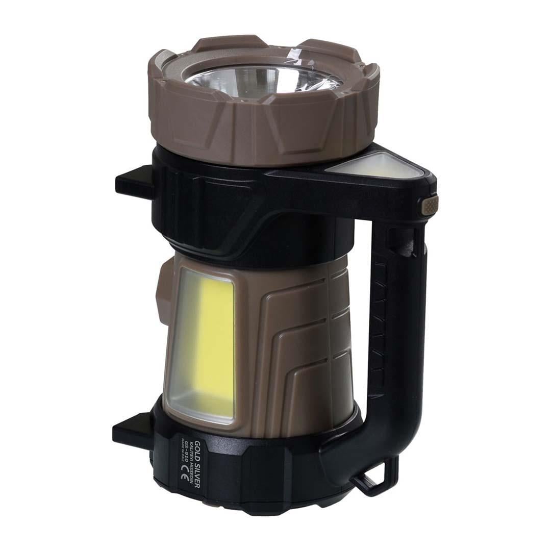 Gold Silver GS-910 USB ve Çevirmeli Elle Şarj Edilebilen Çok Amaçlı El Feneri 15W