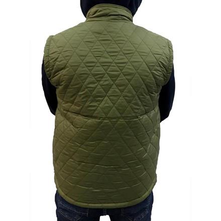 Haki Polar Astarlı Kapitone Yelek - M