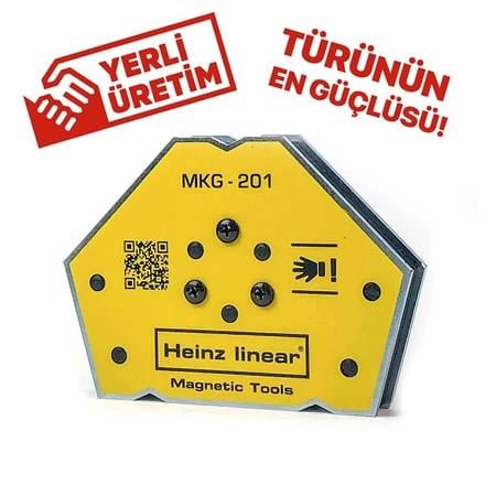 Heinz Linear MKG-201 Kaynak İçin Tutucu Mıknatıs 5 Açılı Manyetik Gönye