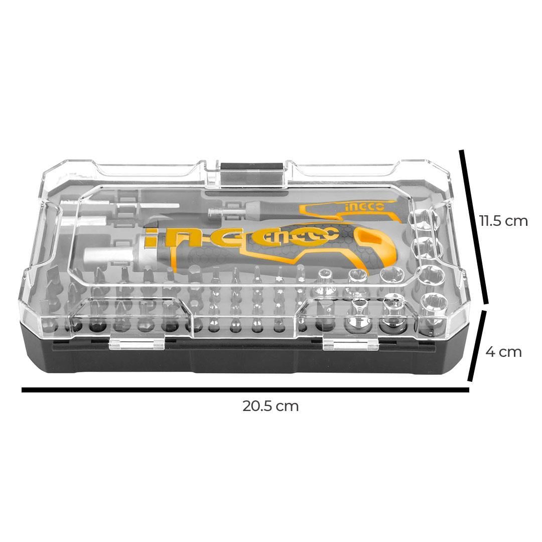 İngco HKSDB0558 55 Parça Bits Tornavida Seti