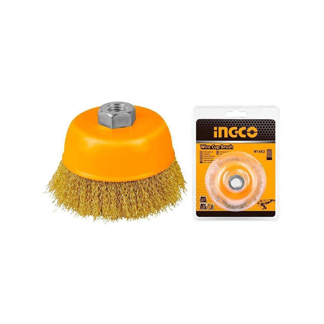İngco WB11001 Saçaklı Çanak Fırça 100 mm