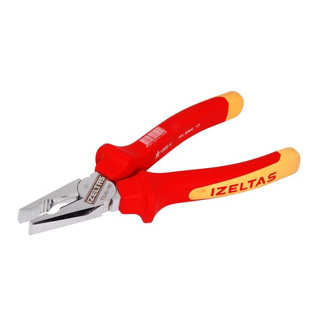 İzeltaş 1000V İzoleli Elektrikçi Kombine Pense 180 mm VDE