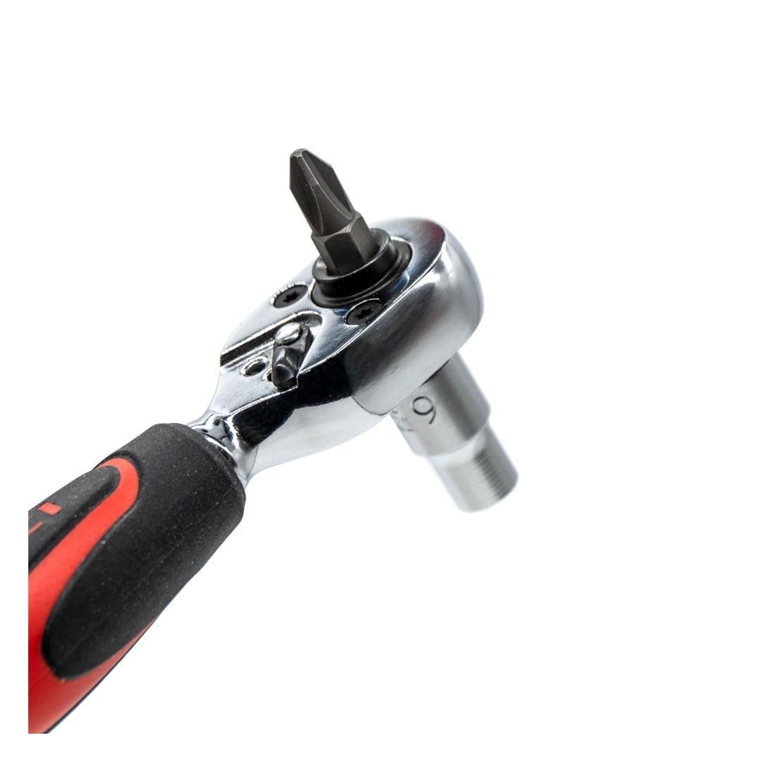 İzeltaş 1507062110 1/4” Lokma/Bits Tutuculu Cırcır Kolu (72 Diş)
