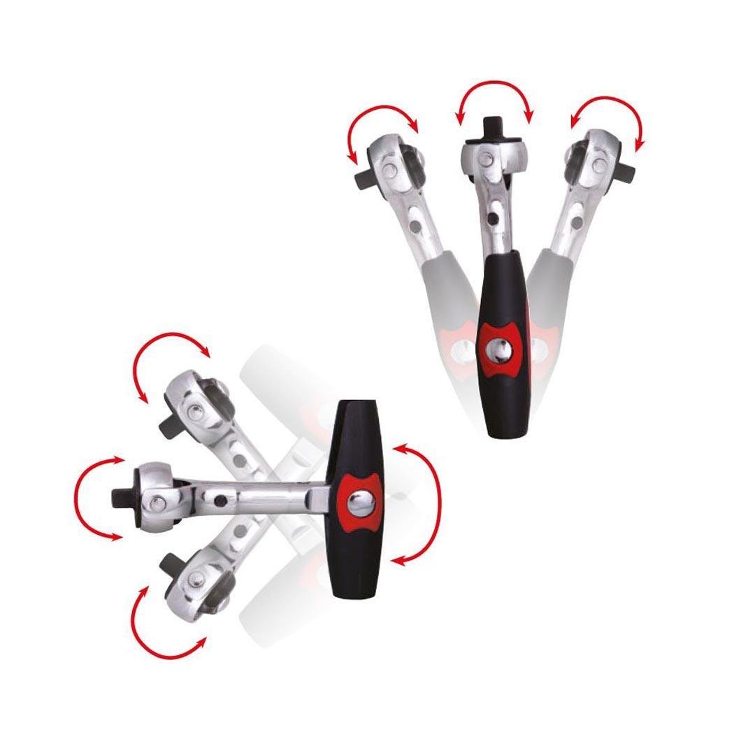 İzeltaş 1507067115 Mafsallı Cırcır T Kol 1/4